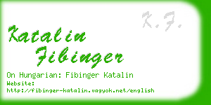 katalin fibinger business card